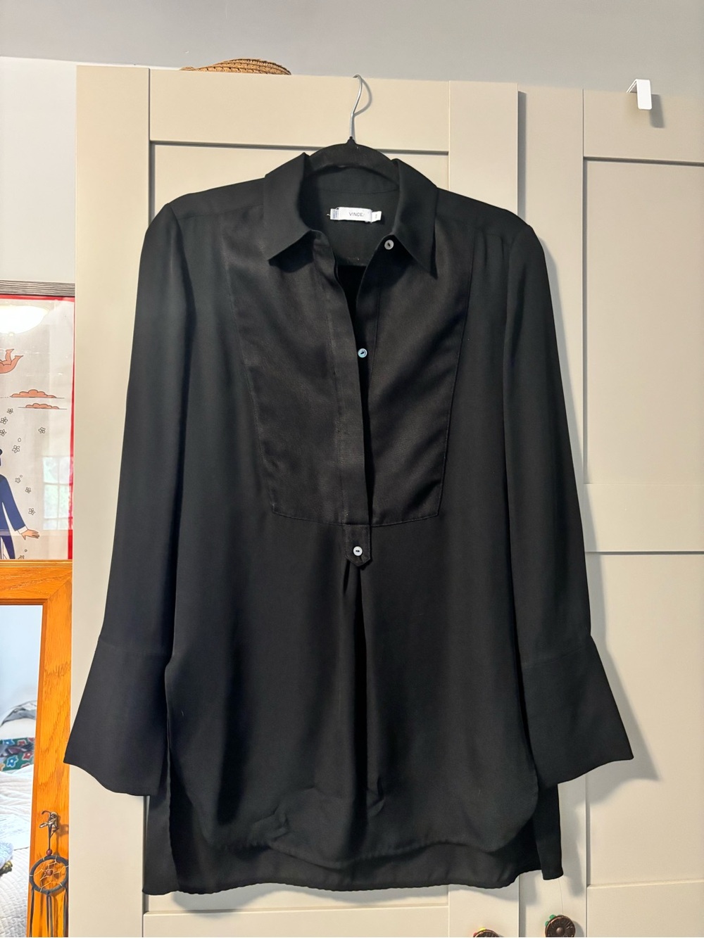 Vince 100% silk tunic